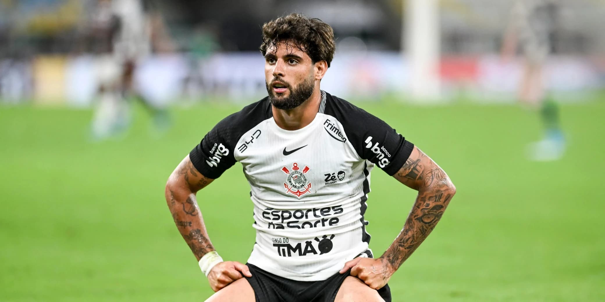 Yuri Alberto, do Corinthians, durante a partida entre Fluminense e Corinthians, válida pela 9ª rodada do Campeonato Brasileiro da Série A, no Estádio do Maracanã. Yuri Alberto é um dos nomes da lista de quem pode deixar o Corinthians na janela do meio do ano.