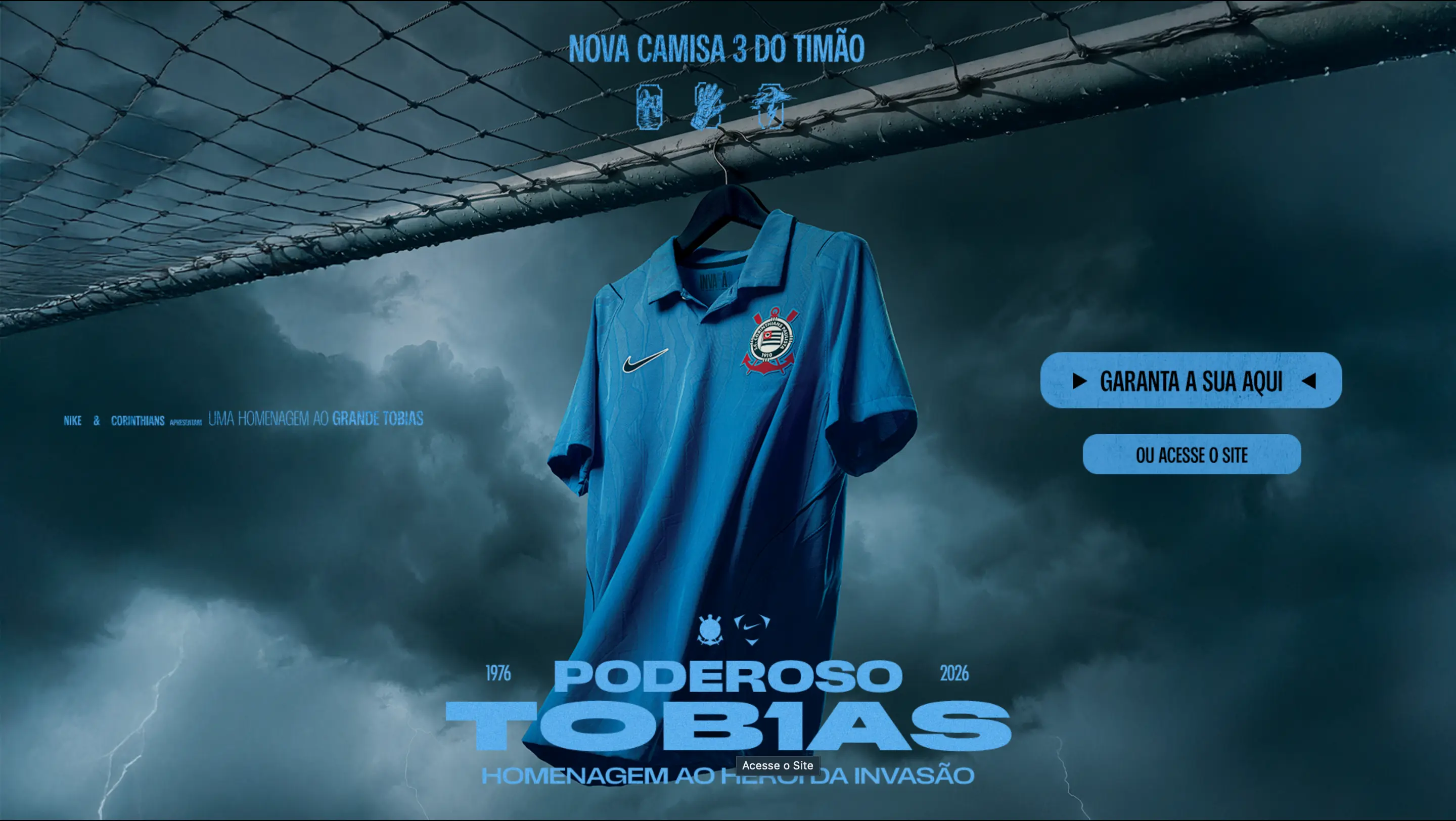 O Corinthians completou a coleção de uniformes 2026/27 com a terceira camisa em homenagem a Tobias