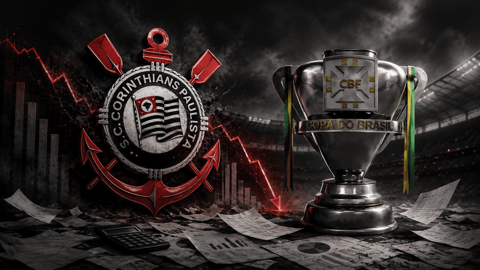 A eliminação do Corinthians na Copa do Brasil impactou o orçamento do clube em 2026.