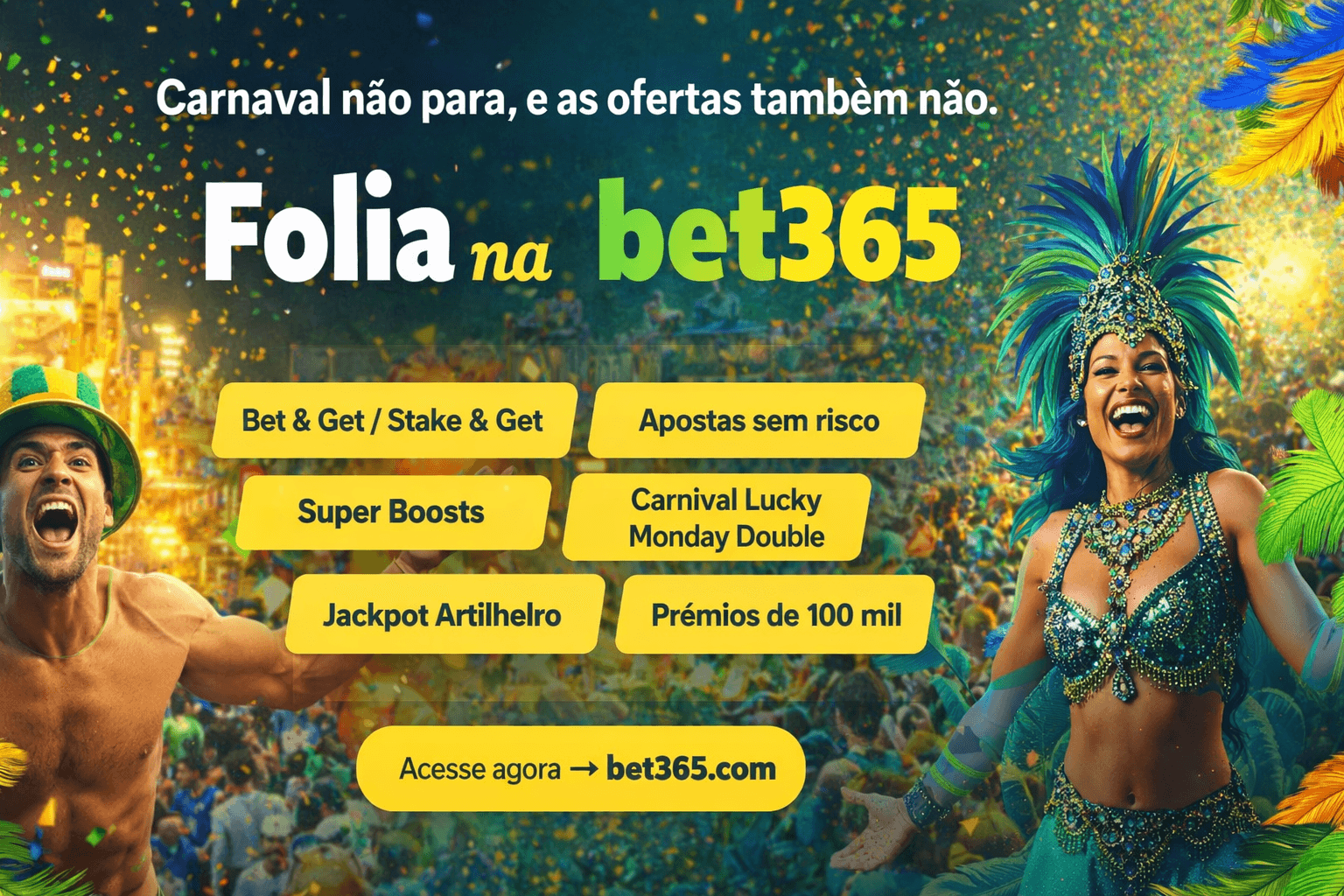 Folia na bet365: Carnaval 2026 com ofertas especiais e mais emoção nas apostas
