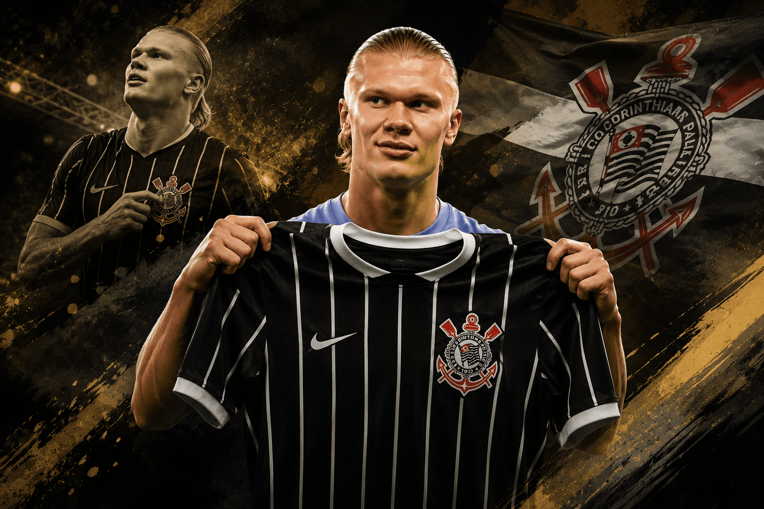 Por que Haaland vestiu camisa do Corinthians?